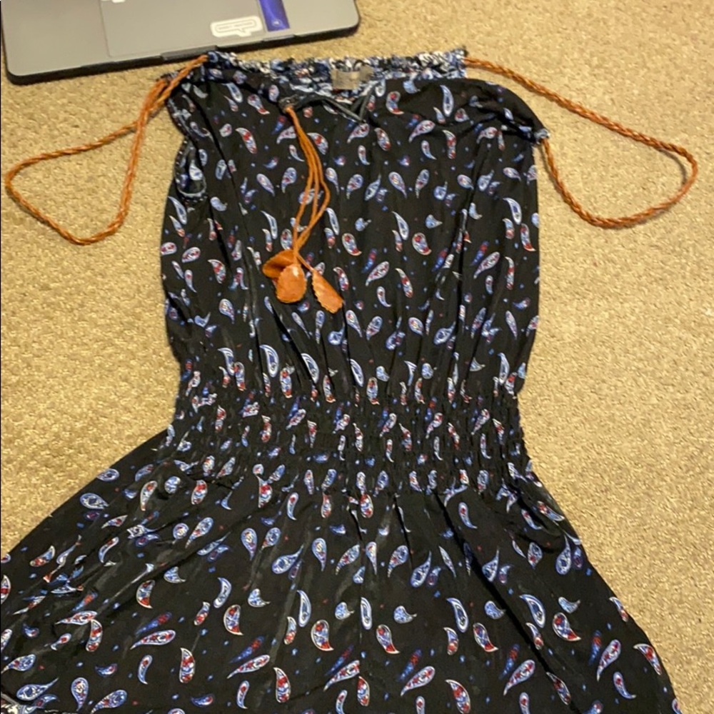 leather strap romper